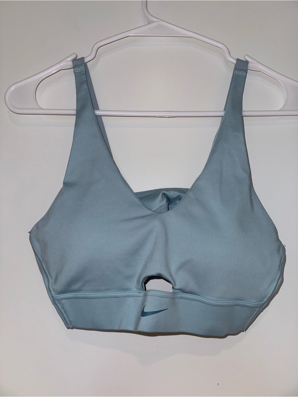 Nike Women’s Pale Blue Padded Sports Bra - Supportive Everyday Fit
